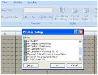 "Accessing Printer Press" Freezes Excel and Powerpoint. . Excel accessing printer when opening file